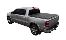 Cargar imagen en el visor de la galería, Access LOMAX Tri-Fold Cover Black Urethane Finish Split Rail 09-18 Ram 1500 - 6ft 4in Bed
