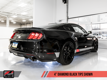 Cargar imagen en el visor de la galería, AWE Tuning S550 Mustang GT Cat-back Exhaust - Track Edition (Diamond Black Tips)