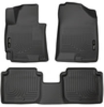 Cargar imagen en el visor de la galería, Husky Liners 2014-2016 Hyundai Elantra WeatherBeater Combo Black Floor Liners