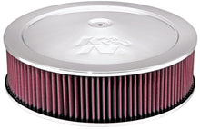 Cargar imagen en el visor de la galería, K&amp;N 14in Red Custom Air Cleaner Assembly - 5.125in ID x 14in OD x 3.75in H x 1.25in Drop Base