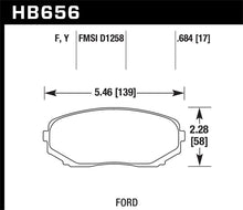Cargar imagen en el visor de la galería, Hawk 07-10 Ford Edge / 10 Lincoln MKX / 07-10 Mazda CX-7/CX-9  HPS Street Front Brake Pads