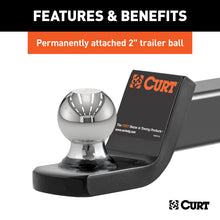 Cargar imagen en el visor de la galería, Curt Fusion Ball Mount w/2in Ball (2in Shank 7500lbs 2in Drop)