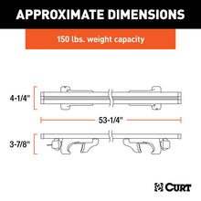 Cargar imagen en el visor de la galería, Curt 53-3/8in Aluminum Universal Roof Rack Crossbars