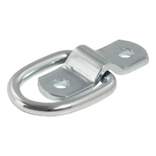 Load image into Gallery viewer, Curt 1in x 1-1/4in Surface-Mounted Tie-Down D-Ring (1200lbs Clear Zinc)