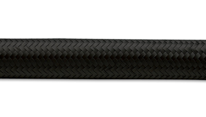 Vibrant -10 AN Black Nylon Braided Flex Hose (20 foot roll)