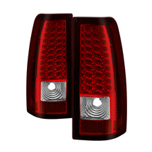 Cargar imagen en el visor de la galería, Xtune Chevy Silverado 1500/2500/3500 99-02 LED Tail Lights Red Clear ALT-ON-CS99-LED-RC