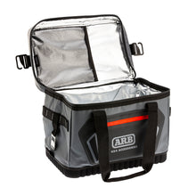 Cargar imagen en el visor de la galería, ARB Cooler Bag Charcoal w/ Red Highlights 15in L x 11in W x 9in H Holds 22 Cans