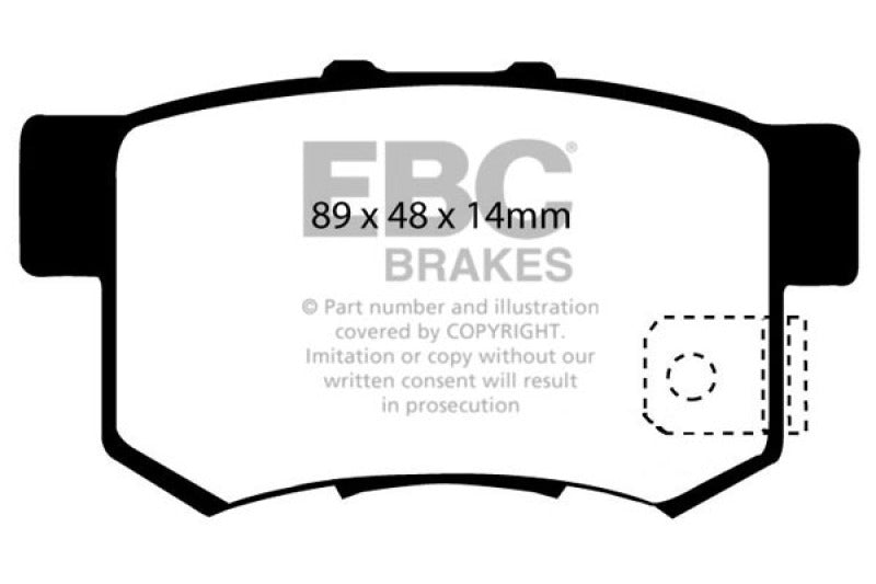 EBC 07-11 Acura CSX (Canada) 2.0 Type S Bluestuff Rear Brake Pads