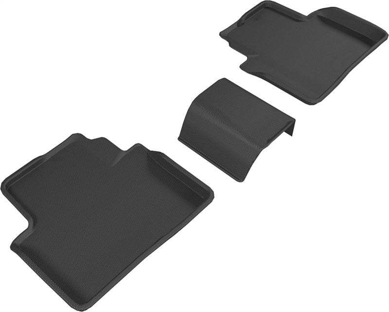 3D MAXpider 16-20 Honda Civic Kagu 2nd Row Floormats - Black