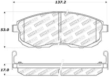 Load image into Gallery viewer, StopTech Performance 02-05 Infiniti G35 / 07-09 Nissan Altima/Sentra / 6/02-05 350Z Front Brake Pa