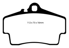Cargar imagen en el visor de la galería, EBC 98-05 Porsche 911 (996) (Cast Iron Rotor only) 3.4 Carrera 2 Redstuff Rear Brake Pads