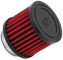 Cargar imagen en el visor de la galería, K&amp;N 1.75 inch Vent 3 inch D 2.5 inch H Air Filter - Rubber Top