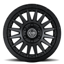 Cargar imagen en el visor de la galería, ICON Recon Pro 17x8.5 5x5 -6mm Offset 4.5in BS 71.5mm Bore Satin Black Wheel