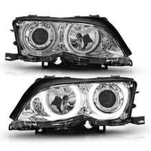 Cargar imagen en el visor de la galería, ANZO 2002-2005 BMW 3 Series E46 Projector Headlights w/ Halo Chrome