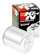 Cargar imagen en el visor de la galería, K&amp;N Harley-Davidson / Buell 3in OD x 4.063in H Chrome Oil Filter