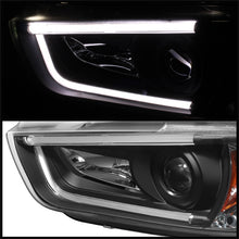 Cargar imagen en el visor de la galería, Spyder Dodge Charger 11-14 Projector Headlights Halogen - Light Tube DRL Blk PRO-YD-DCH11-LTDRL-BK