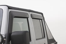 Cargar imagen en el visor de la galería, AVS 07-18 Jeep Wrangler (2 Door) Ventvisor &amp; Aeroskin Deflector Combo Kit - Matte Black