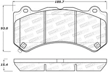 Cargar imagen en el visor de la galería, StopTech Performance 15-17 Dodge Charger/Challenger Front Brake Pads