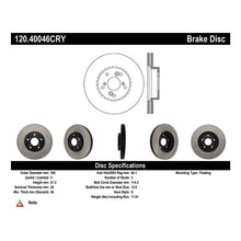 Cargar imagen en el visor de la galería, Stoptech 04-10 Acura TSX / 01-03 CL / 01-06 MDX / 05-10 Accord SEDAN Front Performance CRYO Rotor