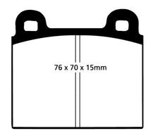 Cargar imagen en el visor de la galería, EBC 70-75 Alfa Romeo Montreal 2.6 Redstuff Front Brake Pads