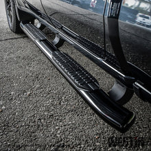 Cargar imagen en el visor de la galería, Westin 19-20 Chevrolet Silverado/GMC Sierra 1500 Double Cab PRO TRAXX 5 Oval Nerf Step Bars - Black