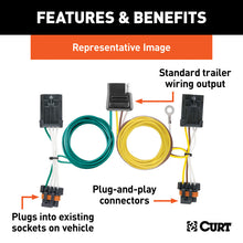 Load image into Gallery viewer, Curt 99-14 GMC Savana 2500 Custom Wiring Harness (4-Way Flat Output)