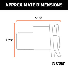 Cargar imagen en el visor de la galería, Curt Replacement OE 7-Way RV Blade Socket (Plugs into USCAR)