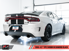 Cargar imagen en el visor de la galería, AWE Tuning 2015+ Dodge Charger 6.4L/6.2L Non-Resonated Touring Edition Exhaust - Diamond Blk Tips