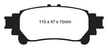 Cargar imagen en el visor de la galería, EBC 10+ Lexus RX350 3.5 (Japan) Greenstuff Rear Brake Pads