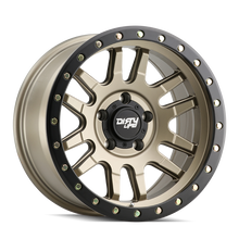 Cargar imagen en el visor de la galería, Dirty Life 9309 Canyon Pro 17x9/5x127 BP/-12mm Offset/71.5mm Hub Satin Gold Wheel - Beadlock