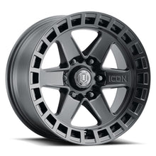 Cargar imagen en el visor de la galería, ICON Raider 17x8.5 6x5.5 0mm Offset 4.75in BS Satin Black Wheel