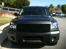 Cargar imagen en el visor de la galería, Spyder Nissan Titan 04-14/Armada 04-07 Projector Headlights CCFL Halo LED Blk PRO-YD-NTI04-CCFL-BK