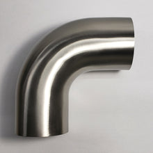 Cargar imagen en el visor de la galería, Stainless Bros 4in Diameter 1D / 4in CLR 90 Degree Bend Leg Mandrel Bend