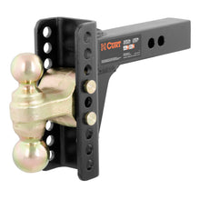 Load image into Gallery viewer, Curt Adjustable Channel Mount w/Dual Ball (2in Shank 14000lbs 6in Drop)