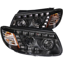 Cargar imagen en el visor de la galería, ANZO 2007-2007 Hyundai Santa Fe Projector Headlights w/ LED Black