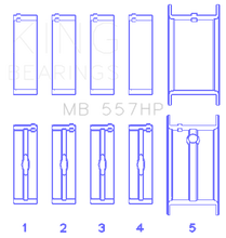 Load image into Gallery viewer, King Engine Bearings General Motors 75+ 262/267/302/307/327/327/350 Main Bearing Set