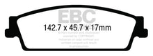 Cargar imagen en el visor de la galería, EBC 15+ Gac Yukon XL / Denali XL 1500 Extra Duty Rear Brake Pads