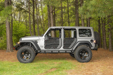 Cargar imagen en el visor de la galería, Rugged Ridge Fortis Tube Door Covers Rear Pair Black 18-20 Jeep Wrangler JLU