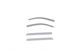 AVS 15-18 Chevy Silverado 1500 Crew Cab Low Profile Color Match Ventvisors 4pc - Silver Ice Metallic