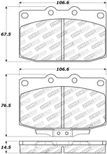 Cargar imagen en el visor de la galería, StopTech Street Touring 89-95 Mazda RX7 Front Brake Pads