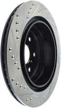 Cargar imagen en el visor de la galería, StopTech 07-10 GMC Sierra (w/ Rear Drum) / 07-09 GMC Yukon Rear Left Slotted &amp; Drilled Rotor