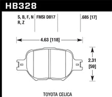 Cargar imagen en el visor de la galería, Hawk 01-05 Celica GT/GT-S/05-08 tC HPS Street Front Brake Pads