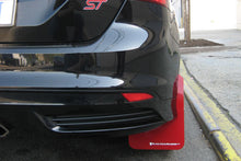 Cargar imagen en el visor de la galería, Rally Armor 12-19 Ford Focus ST / 16-19 RS Nitrous Blue UR Mud Flap w/White Logo