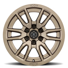 Cargar imagen en el visor de la galería, ICON Vector 6 17x8.5 6x135 6mm Offset 5in BS 87.1mm Bore Bronze Wheel