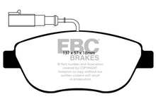 Cargar imagen en el visor de la galería, EBC 12+ Fiat 500 1.4 Turbo Abarth Yellowstuff Front Brake Pads