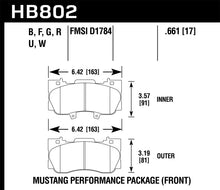 Cargar imagen en el visor de la galería, Hawk 15-17 Ford Mustang Performance Package HPS 5.0 Front Brake Pads