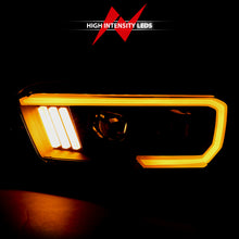 Cargar imagen en el visor de la galería, ANZO 2016-2017 Toyota Tacoma Projector Headlights w/ Plank Style Switchback Black w/ Amber