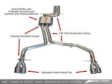 Cargar imagen en el visor de la galería, AWE Tuning Audi B8 S5 4.2L Track Edition Exhaust System - Polished Silver Tips