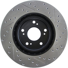 Cargar imagen en el visor de la galería, StopTech 02-06 Acura RSX Type S / 06-09 Honda Civic Si Slotted &amp; Drilled Right Front Rotor