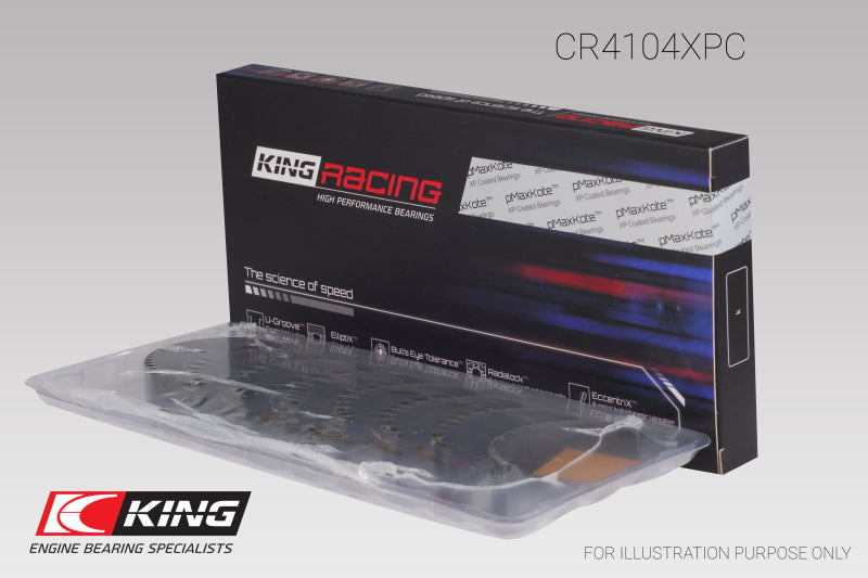 King Engine Bearings Audi/VW 83-03 1.6L/1.8L/2.0L Performance Coated Rod Bearing Set